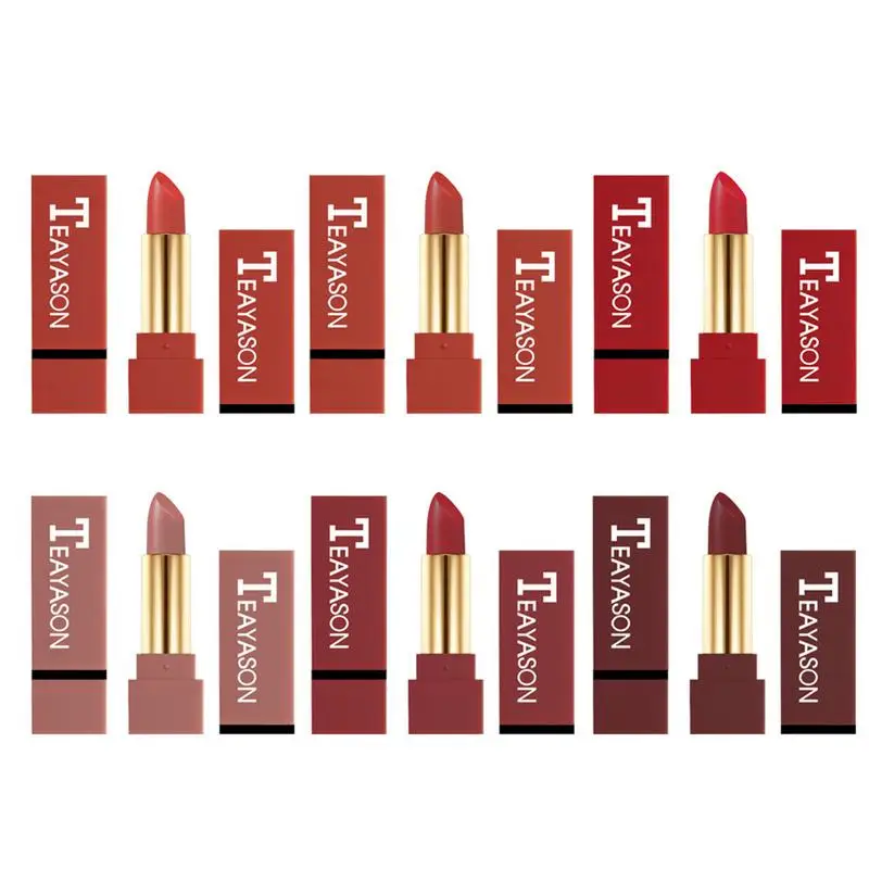 

Matte Long Lasting Lipstick Long-Lasting Lip Makeup Moisturizing Lipstick Easy To Wear Lip Gloss Cosmetics 12 Colors
