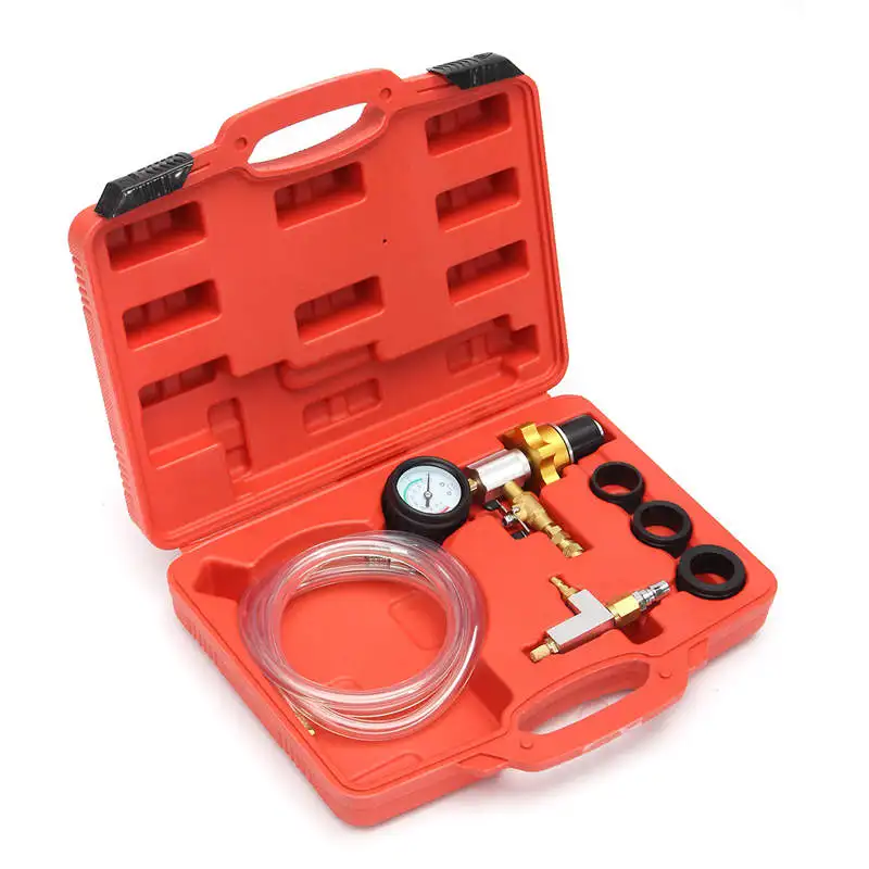 

Professional Universal Auto Car Radiator Coolant Vacuum Cooling System Refill & Purging Tool Gauge Kit Case