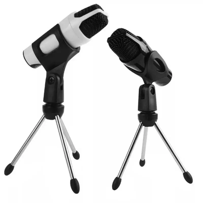 

Mini Portable Table Microphone Tripod Light Weight Zinc Alloy Mic Stand Bracket Desktop Adjustable Microphones Tripods Holder