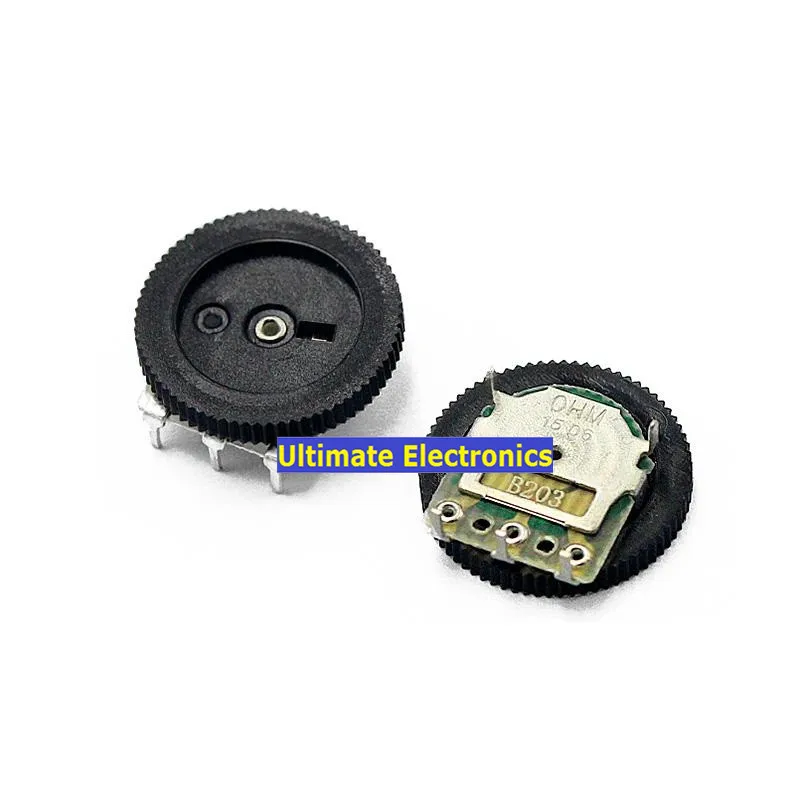 

10PCS 3 feet | B102 B103 B203 B503 1K 10K 20K 50K single gear potentiometer Dial potentiometer (Size: 16*2MM)