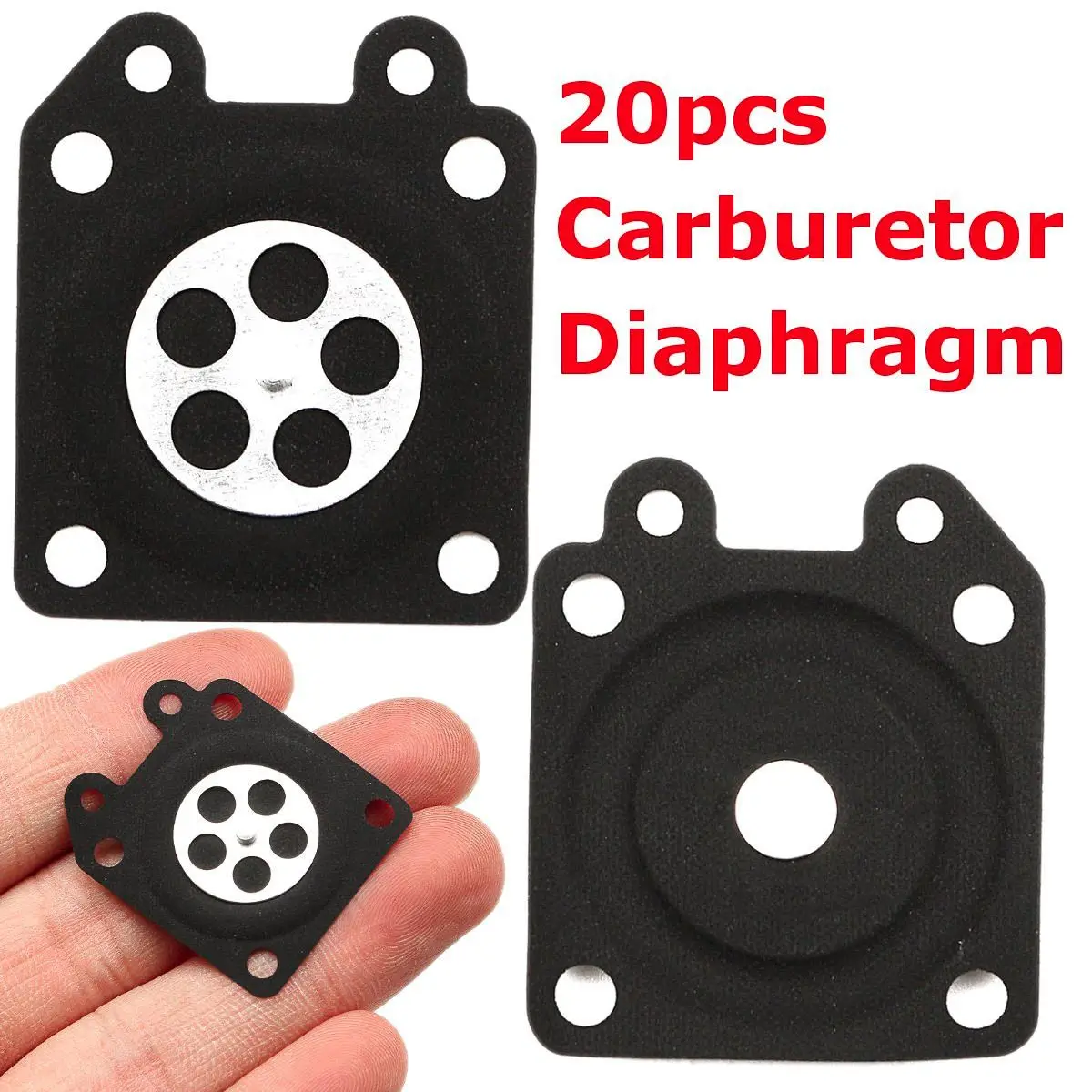 

20Pcs Chainsaw Carburetor Metering Diaphragm For Walbro 95-526 95-526-9 95-526-9-8