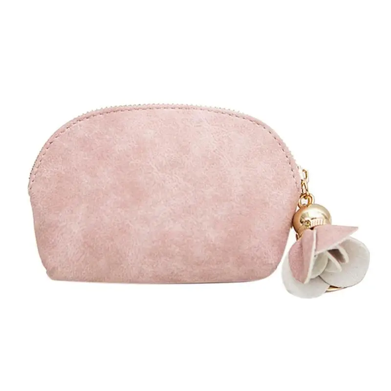 

Mini Casual Flowers Girls Solid Color Zipper Coin Purse Women Small Clutch Card Holder Wallet Carteira Bolsas Feminina Mujer