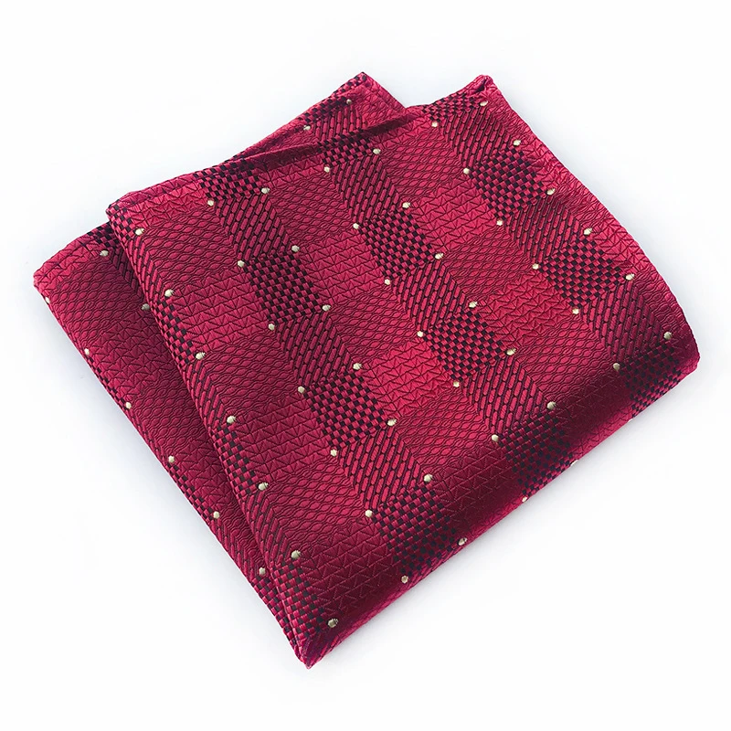 Новинка 2019 года Высокое качество 25*25 см полиэстер материал полосатый дикий Карманный платок для костюма взрослых жаккард с квадратным