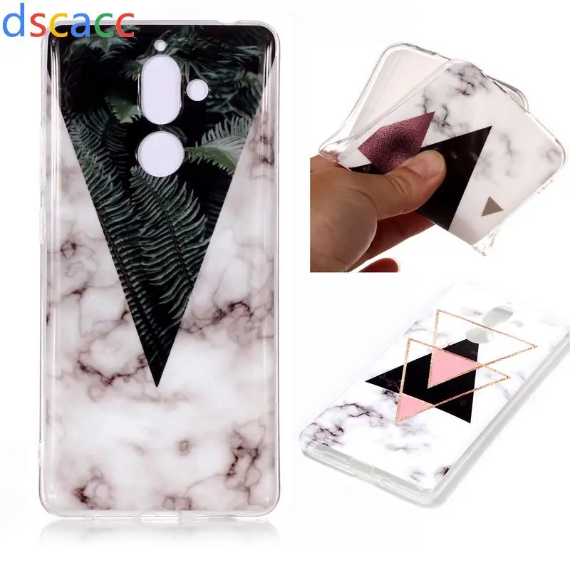 

DSCACC Marble IMD Soft TPU Cover Case for Nokia 6 Plus 7 Plus 1 100pcs