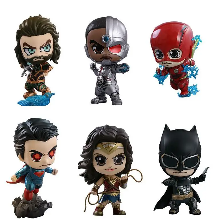 

6PCS/LOT 13CM DC Justice League figures Anime Action original Figure PVC model Collection figures for children toys gift