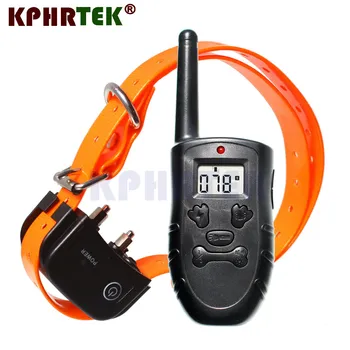 

Rechargeable Remote Electronic Dog Training Collar With 100 Levels Shock Vibration Beeper And Light 4in1 Founctions 27nf