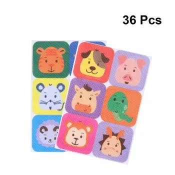 

WINOMO 36pcs Mosquito Repellent Patches Stickers Patch Square Cartoon Anti-Mosquito Stickers For Children Toddler Infant Kids