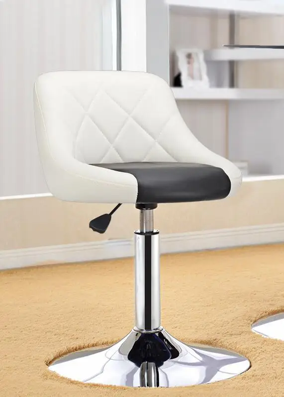 Simple Design High Quality Swivel Bar Chair Rotating Adjustable Height Pub Bar Stool Chair Office Lounge Chair PU Material