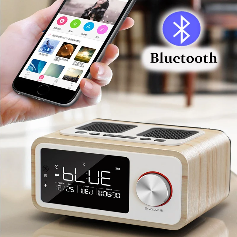 LEORY H3 отдаленных контроллер Будильник Bluetooth беспроводной переносной динамик USB MP3