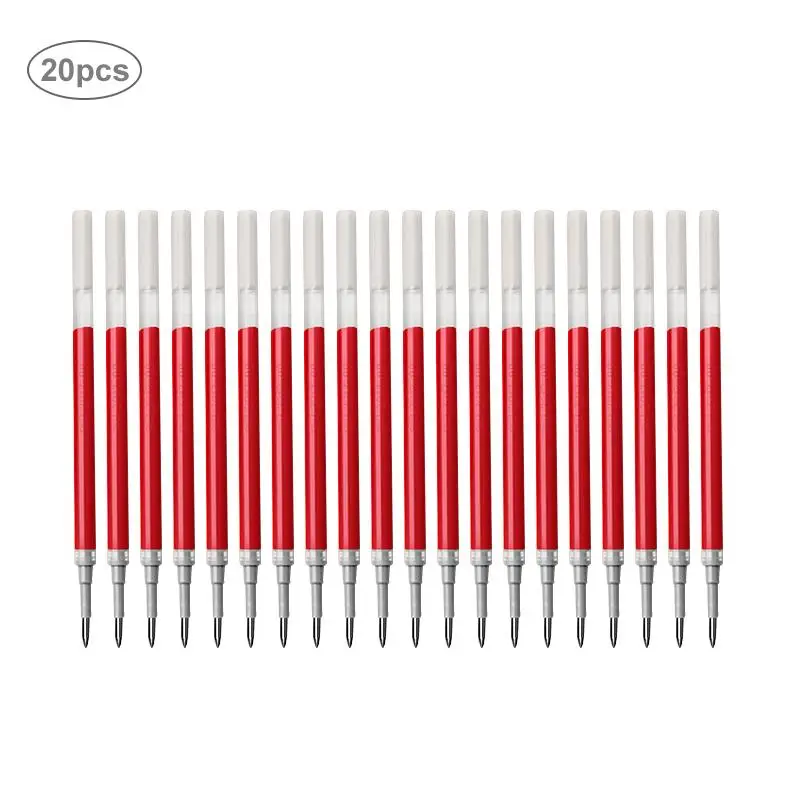 

20Pcs/Lot Neutral Ink Gel Pen Refill Neutral Pen Refill Black Blue Red 0.5mm Needle Tip Liquid Refill Office And School