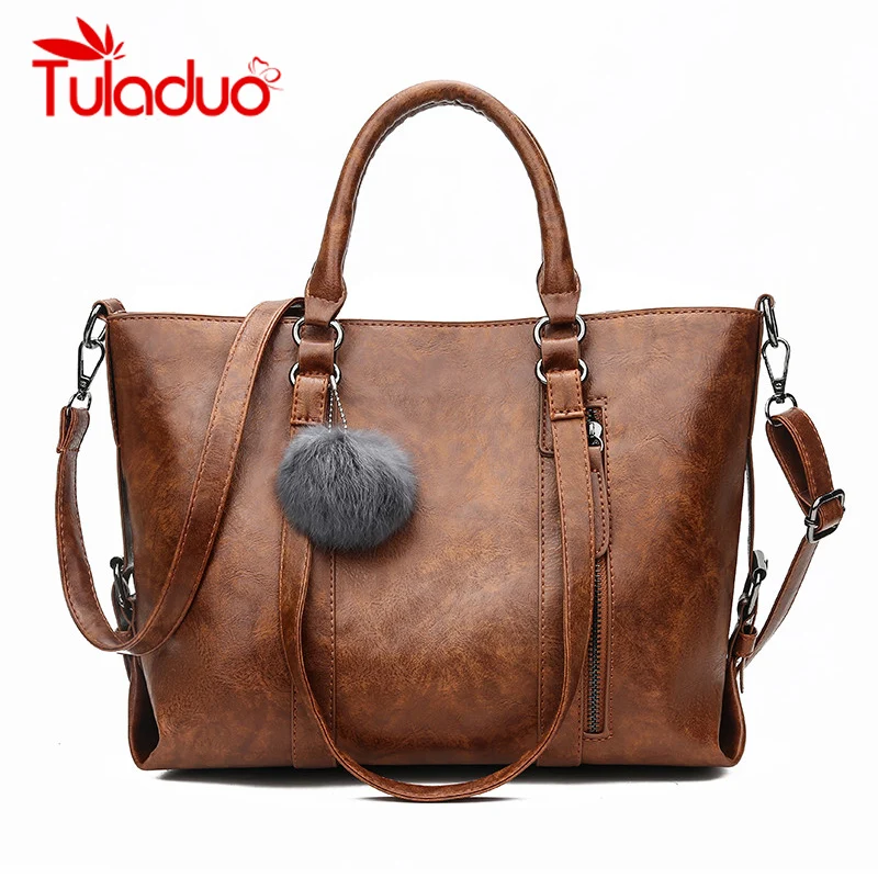 

New PU Leather Handbags Big Women Bag High Quality Casual Female Bags Trunk Tote Spanish Brand Shoulder Bag Ladies Large Bolsos