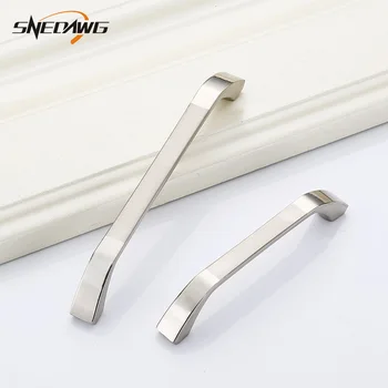 Furniture Handles 96mm128mm Hole Pitch Kitchen Cabinet Furniture Door Handles Zinc Alloy Furniture Handles Wardrobe Door Pulls