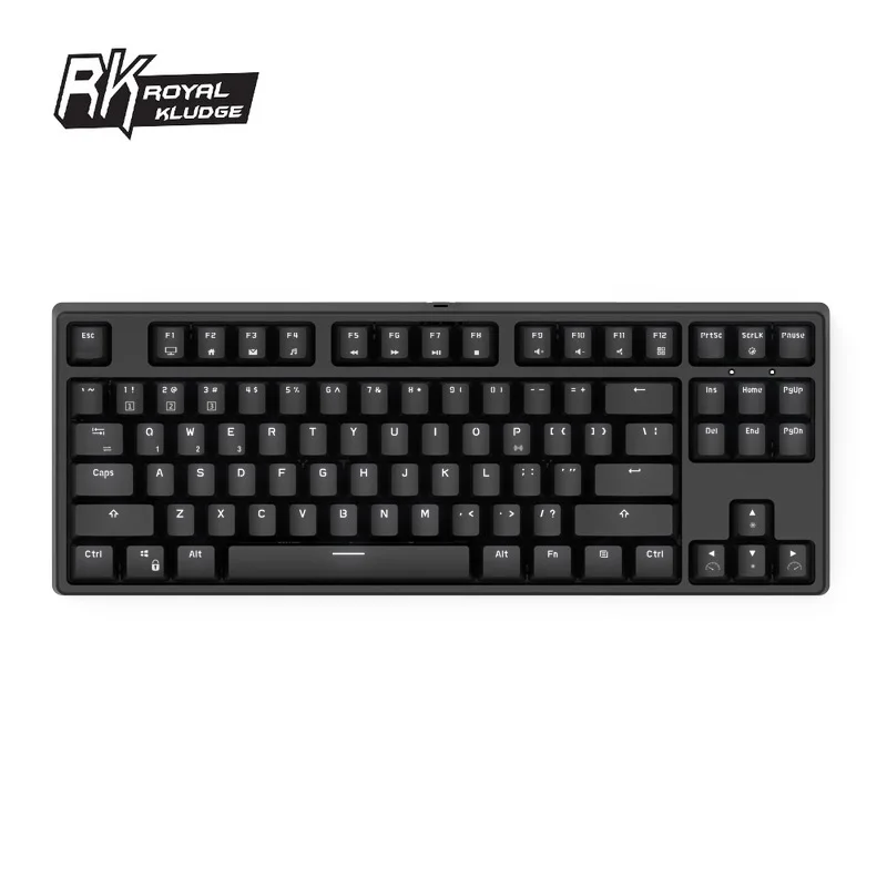 

Mechanical Gaming Keyboard Royal Kludge RK 987 2.4GHz Wireless & Wired Dual Mode White Backlit Rechargeable Ergonomic Keyboard