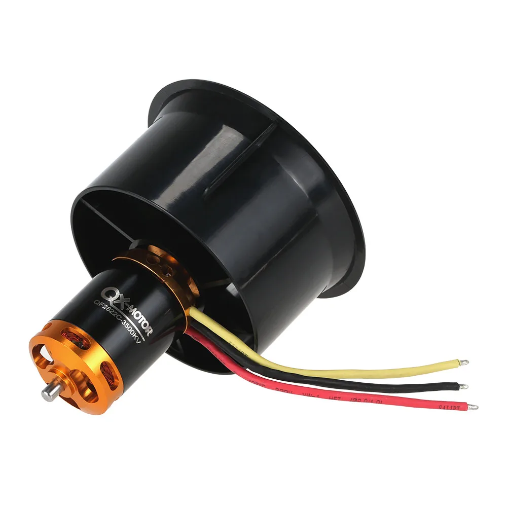 GOOLRC 1 комплект 64 мм EDF набор 2822 3500KV мотор с 12 лопастями воздуховод для RC