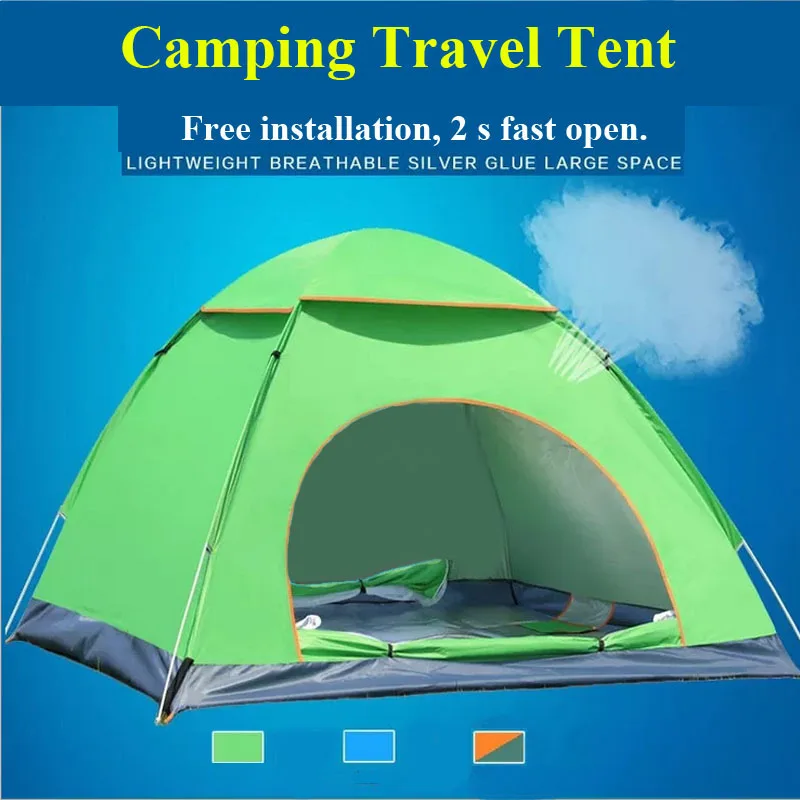 Fishing 190*130*100 cm Camping Hiking Waterproof UV Protection Traveling Perfect for Beach 2-3 Persons Lightweight Instant Popup Tent Hunting Outdoor DALADA Automatic Pop Up Camping Tent