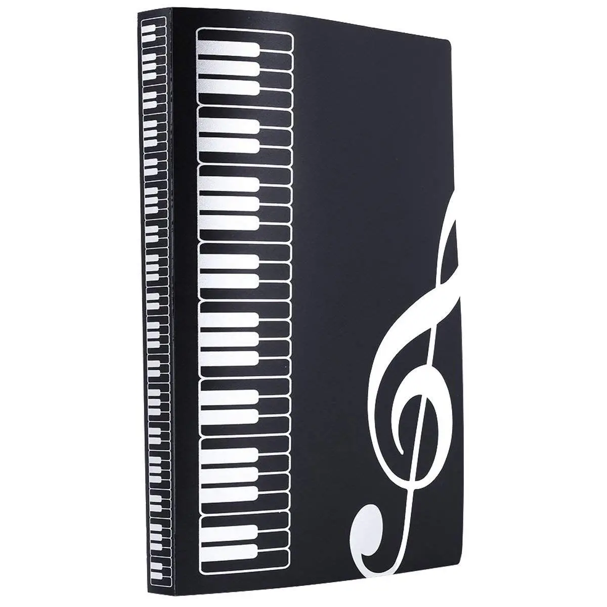 

Music Score Folder Expanded Sheet Piano Book 40 Pockets Document Storage Holder Protective Organizer Accessories - A4