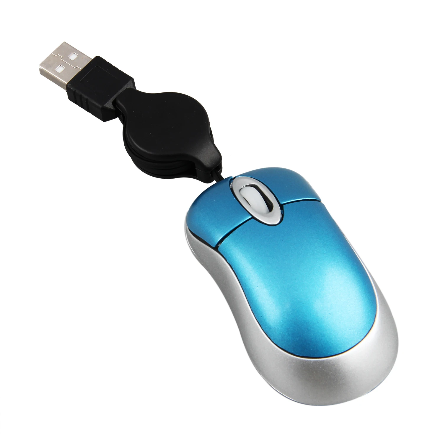 

Mini USB Retractable Cable Optical Mouse for PC Laptop