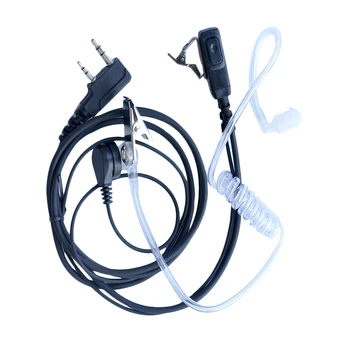 

Air Acoustic Tube Earpiece for Baofeng Walkie Talkie Portable Radio Accessories 2 Pin PTT Headset Microphone for BF-888S UV-5R