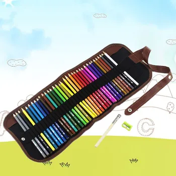 

36 Colors Colored Pencils Set with Roll up Pencil Bag Pencil Sharpener Extender for Children Kids Painting Drawing Supplies