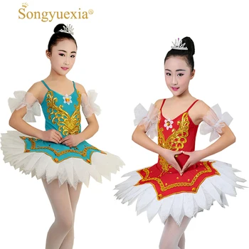 

Professional Swan Lake Ballet Tutu Costume Girls Children Ballerina Dress Kids Ballet Dancewear Dance Dress For Girl tutu skirt