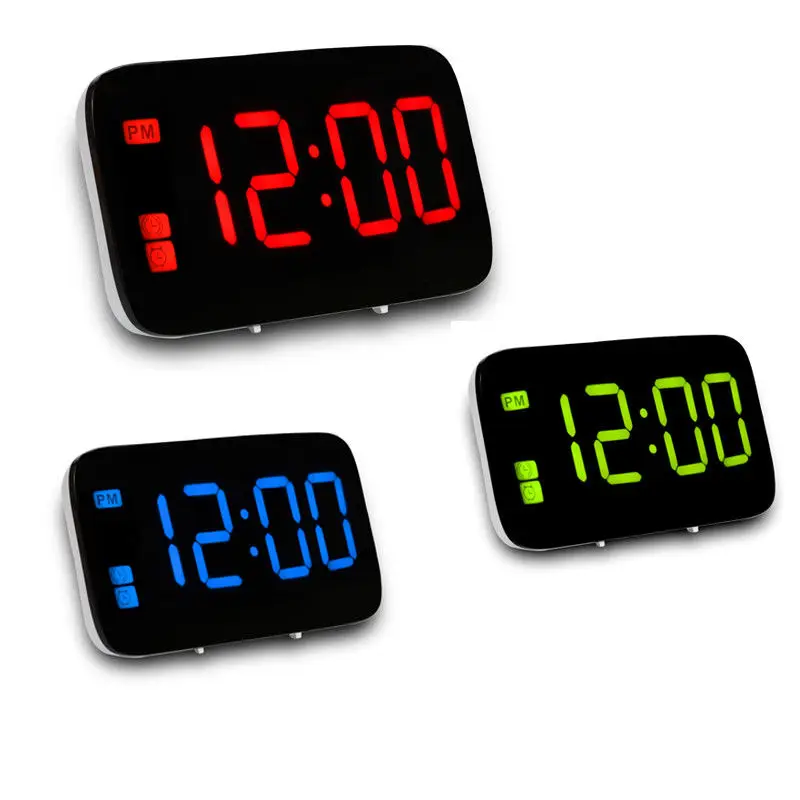 Large Digital Alarm Clock Smart Desk Clock Voice Control with Backlight