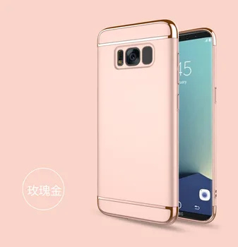 

50pcs/lot Electroplate 3 in 1 Hard Back Plastic Cover For Samsung J6 Prime J6 PLUS J4 Prime J4 PLUS A7 2018 Note 9 J2 CORE