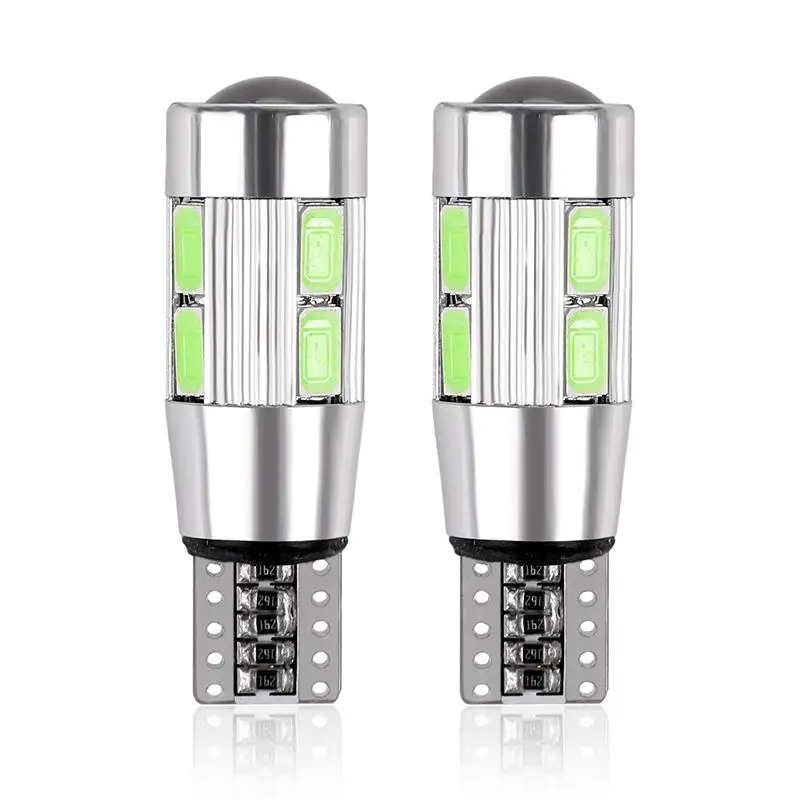 2 шт. T10 W5W Canbus без ошибок 10 SMD 5630 Светодиодный светильник клиновидная лампа мощный