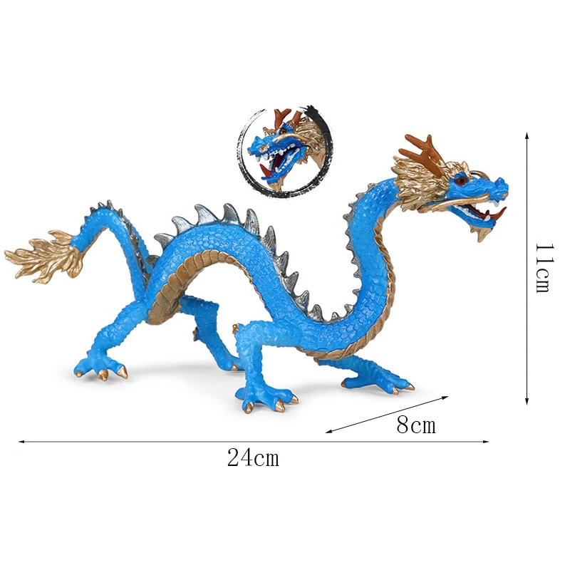 Моделирование мифологии Восточный Дракон животное модель игрушки