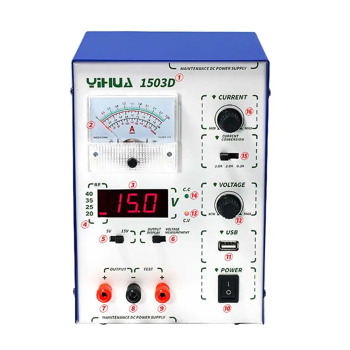

1Pcs 45W Adjustable Digital DC Power Supply Stabilizers Voltage Regulators Power Supply 110V / 220V