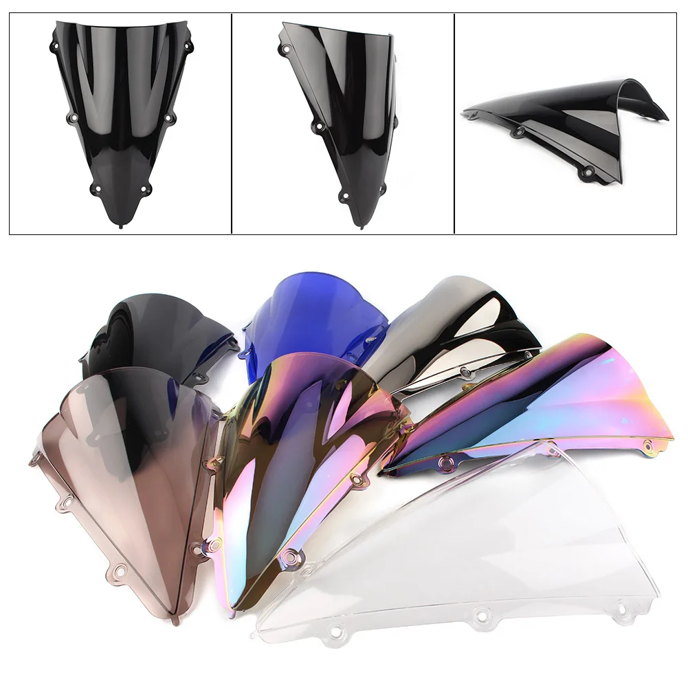 

YZF R1 2004 2005 2006 Motorcycle Windshield Windscreen For Yamaha YZF-R1 04 05 06 Windproof Double Bubble ABS Plastic
