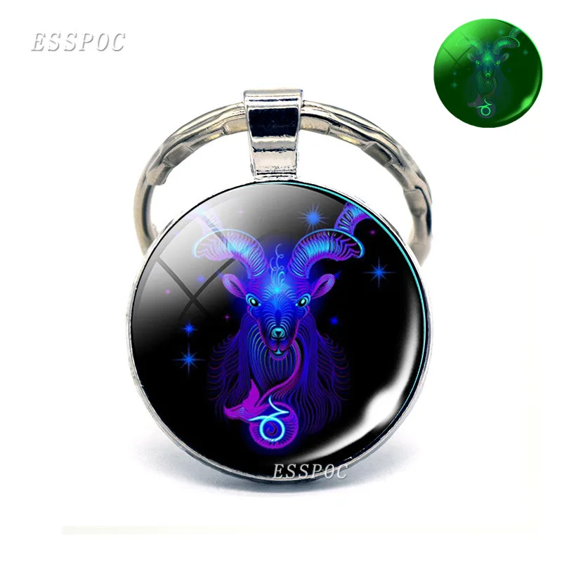 Созвездия брелок Овен Телец Gemini рак Leo Virgo Libra Скорпион Стрелец Водолей светящийся