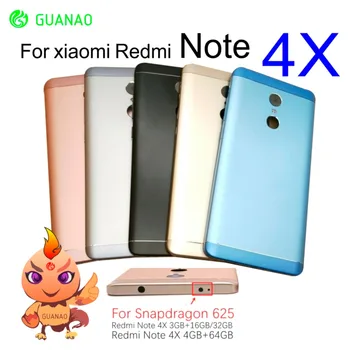 

For Xiaomi Redmi Note 4X Battery Cover Rear Door Back Housing Case Replacement For Snapdragon Xiaomi Redmi Note 4X Battery Cover