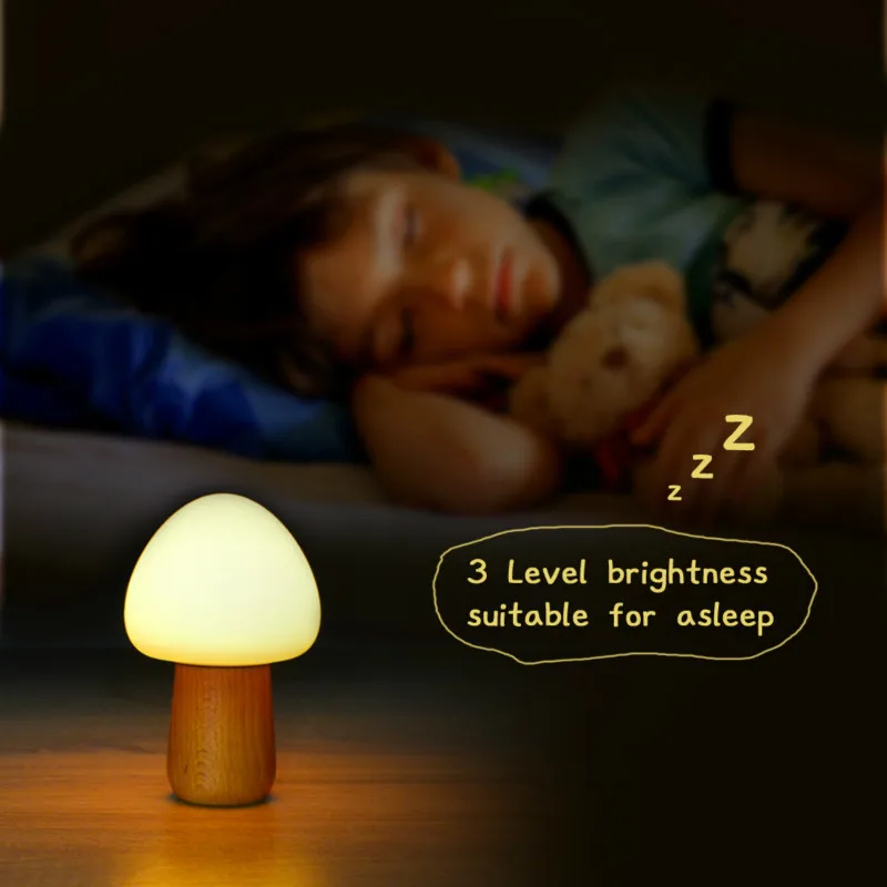 DE.SOUL LED Small Desk Lamp Remote Control Colourful Charge Night-light Beech Solid Wood Base | Лампы и освещение