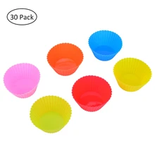 Новая 30 Шт Красочная бумага для кексов чашка кекса коробки обертки Многоразовые украшения кухня мороженое крем-Шоколад наборы для десерта DIY