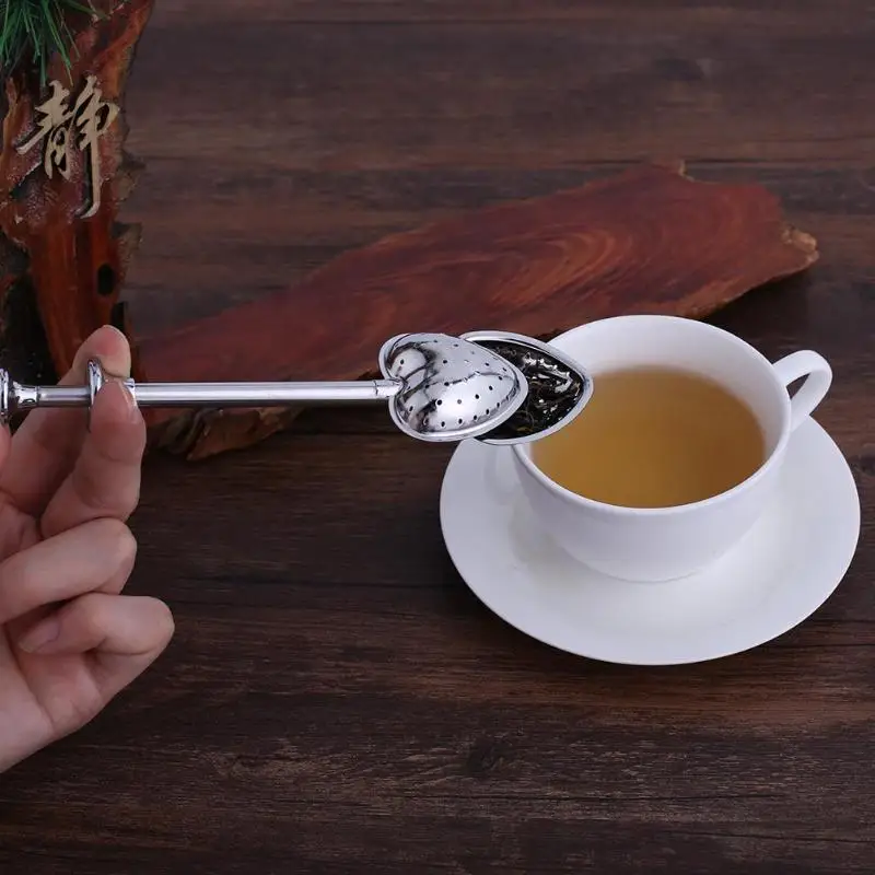 

Stainless Steel Heart-Shape Syringe Tea Infuser Mesh Diffuser Spice Leaf Strainer Filter Kitchen Accessories Tea Infusers