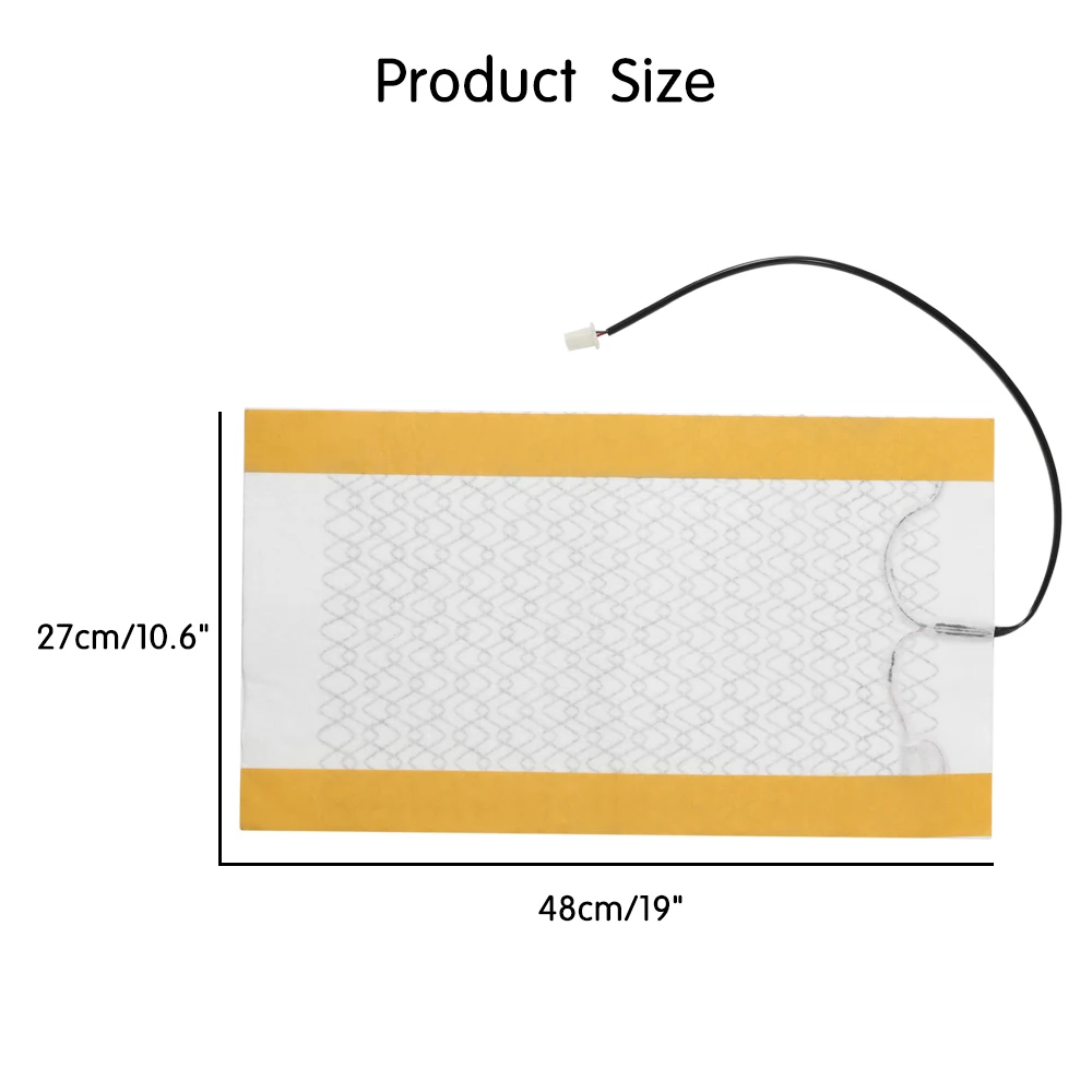 2 шт. Автомобильный Подогреватель из углеродного волокна для сидений, нагревательные колодки, нагревательный элемент 12 В, зимний утеплитель с подогревом, чехол подушки сиденья автомобиля
