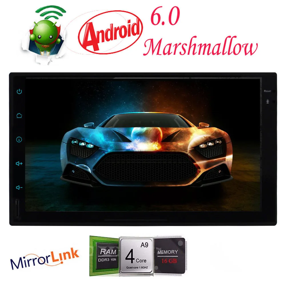 Eincar 1 ГБ Оперативная память + 16 Гб Встроенная Quad core радио автомобиль Android 6 0 стерео 7