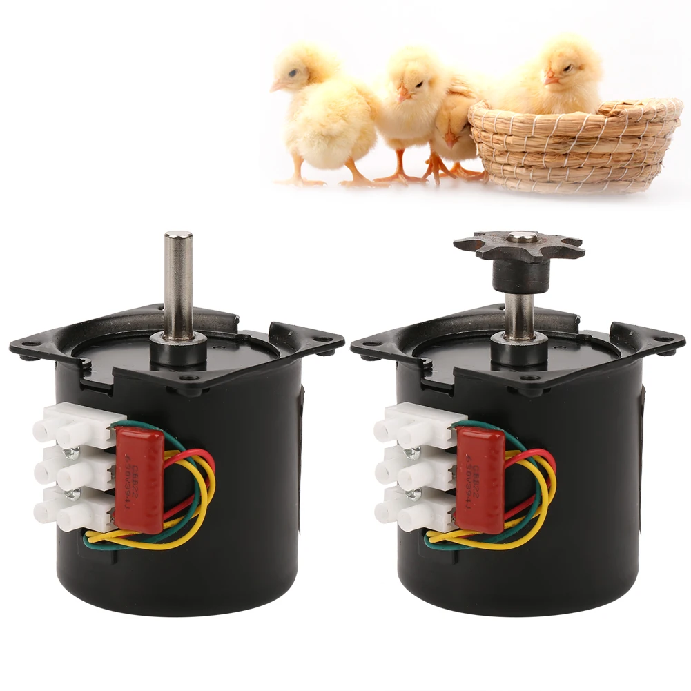 

Automatic Egg Incubator Motor Parts Hatching Machine Accessories Reversible Synchronous Eggs Turning Motor 220V