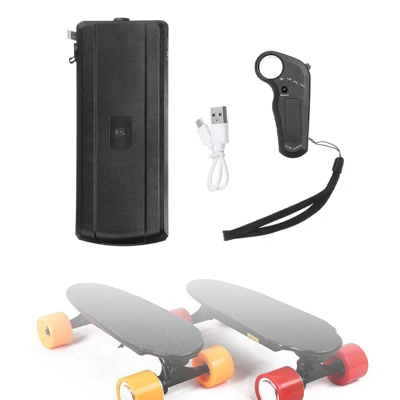 

Electric Skateboard Parts Remote Control USB Cable 2200mah Battery Set For Electric Electric Skateboard Replacement Battery Kits