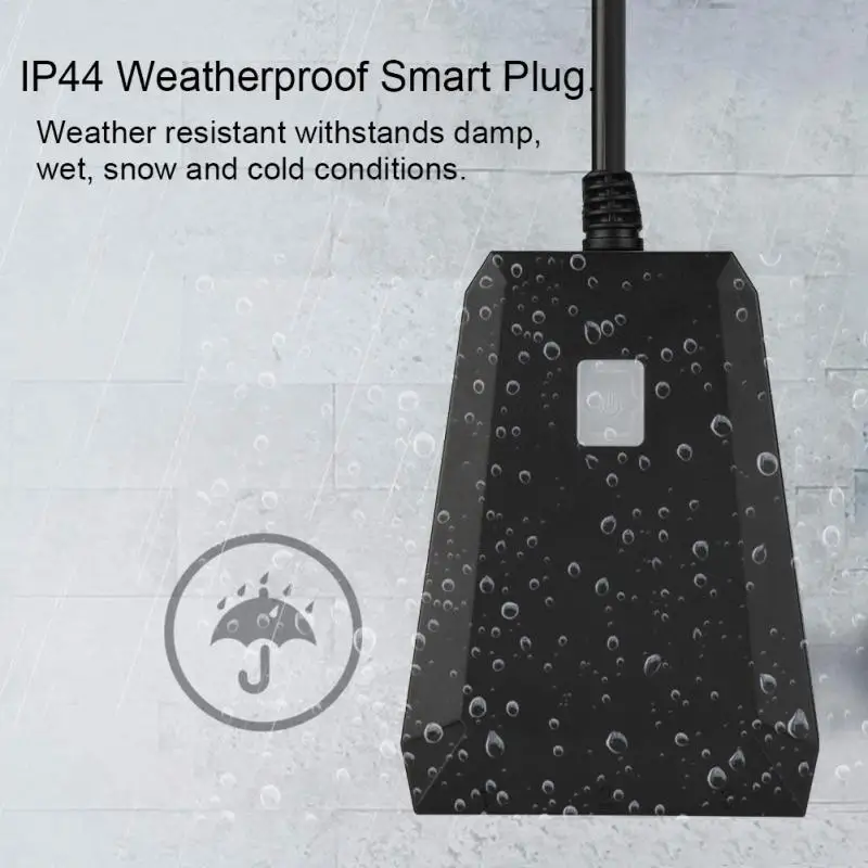 

Wifi Smart Voice Plug Wireless Remote Control Switch Outlet with 3 Individual Sockets Weatherproof US 2019