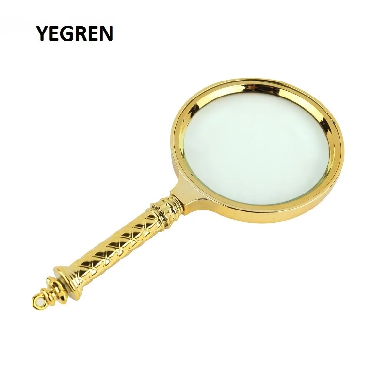 

Handheld Magnifying Glass Portable Handle Magnifier Reading Books Newspaper Map Garden Inspection Plants 60 70 80 90mm 5X 4X 3X