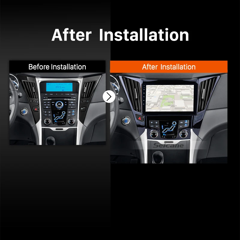 Flash Deal Seicane Car Multimedia Player Radio For 2011 2012 2013 2014 2015 HYUNDAI Sonata i40 i45 2din Android 8.1 9 Inch GPS Head Unit 4