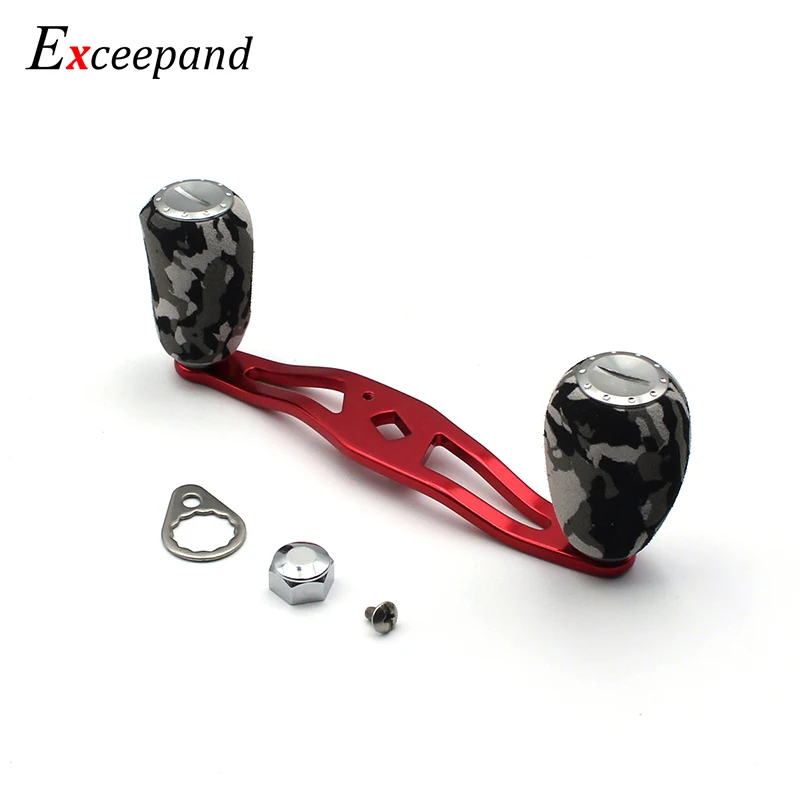 Exceepand Gray Camouflage Knobs Red Metal Handle Fishing Reel Handle for Abu Garcia Daiwa Baitcasting Reel Exceepand Gray Camouflage Knobs Red Metal Handle Fishing Reel Handle for Abu Garcia Daiwa Baitcasting Reel