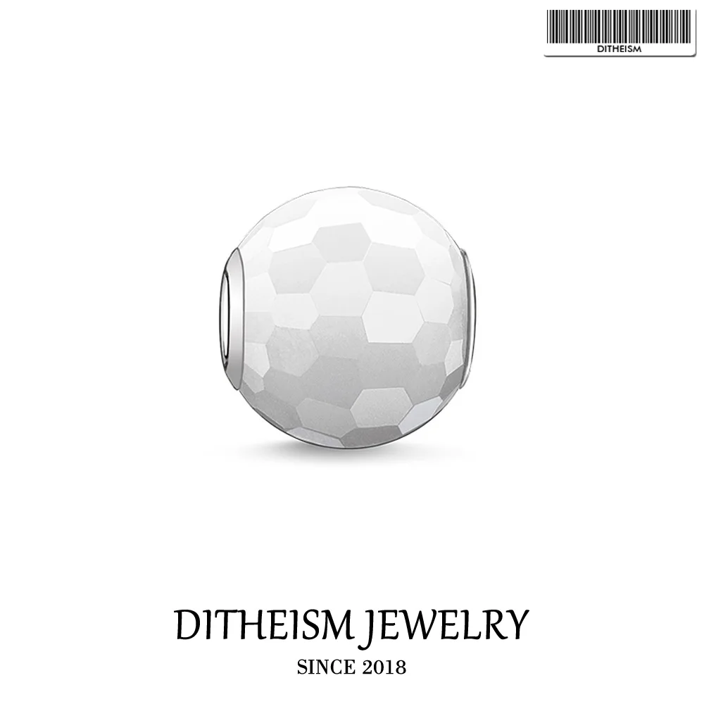 

DIY Beads Faceted White Crystal 5mm Hole,2018 Fashion Silver Jewelry Gift For Women Men Boy Girl Fit Bracelets Necklace