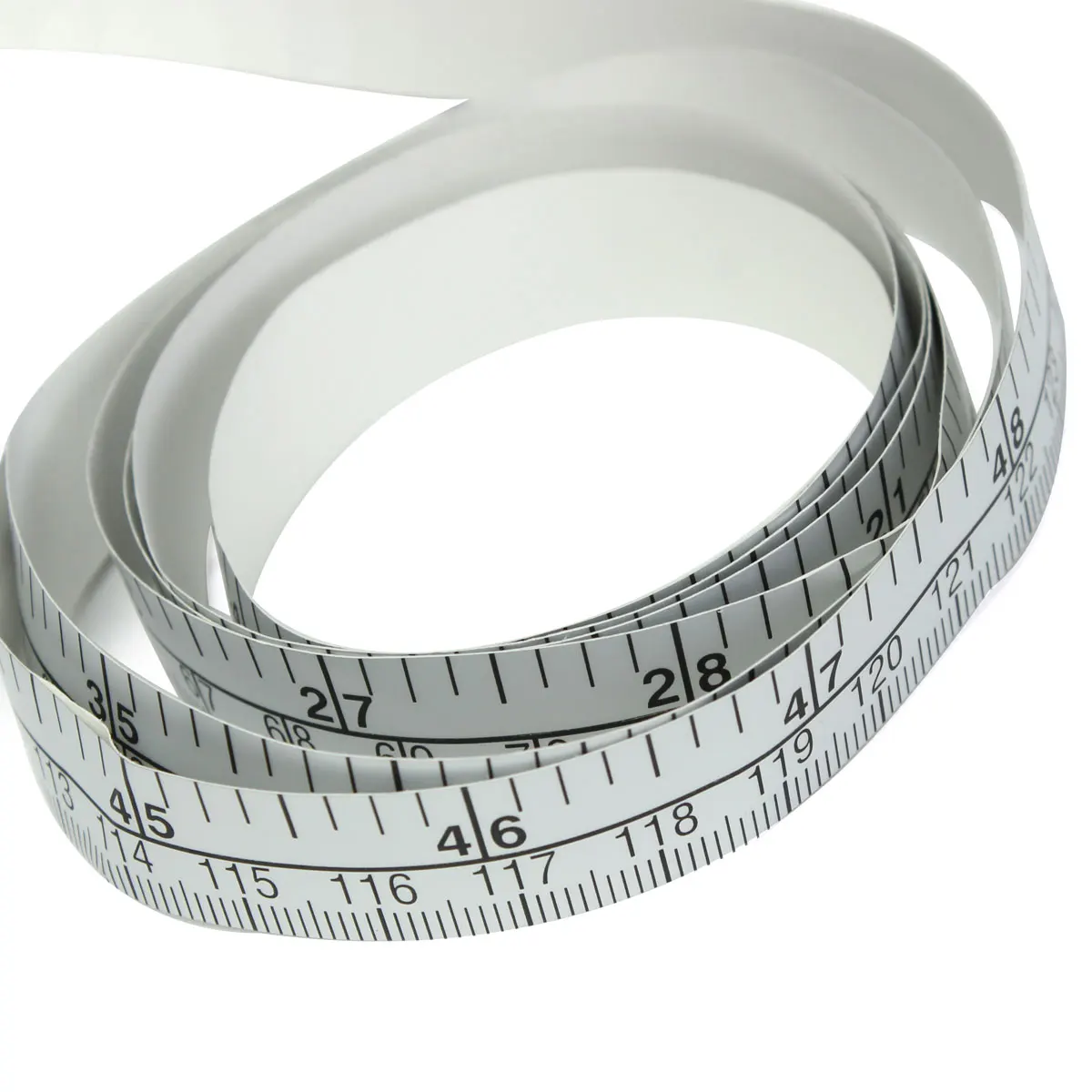

150cm DIY Self Adhesive Measuring Tape Ruler Kicute New Vinyl Silver Measure Soft Ruler Tape Sticker Home Sewing Tool Accessory