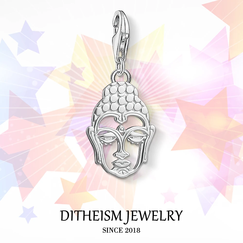 

Buddha Charms Pendant,2018 Jewelry 925 Sterling Silver Buddhism Religious Gift For Women Men Boy Girls Fit Bracelet Necklace Bag