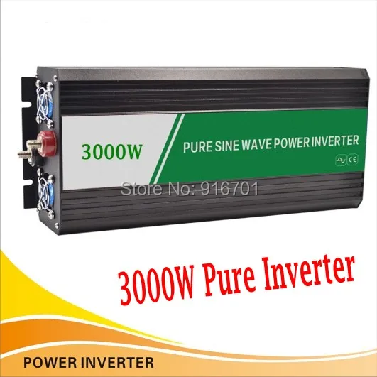 

Digital display inverter 6000W peak 3000W DC 12 to AC 220V pure sine wave DC-AC power inverter