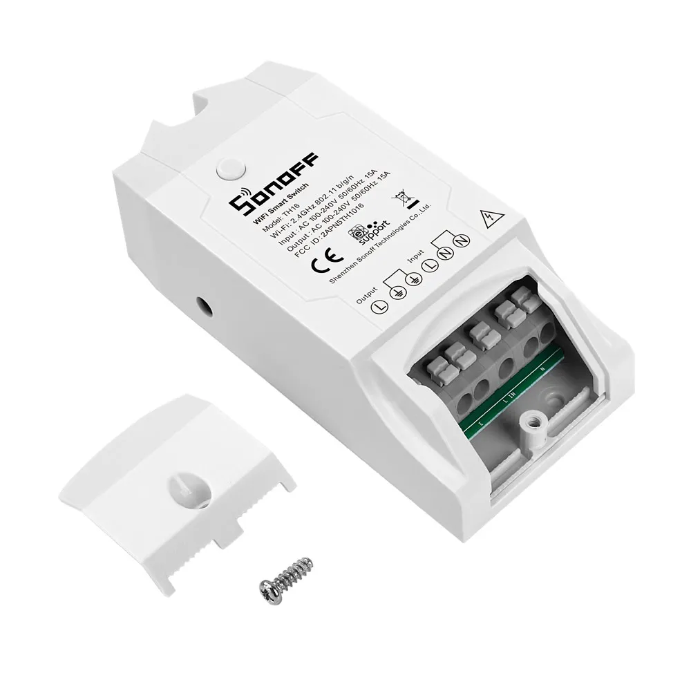 

Factory Sonoff TH16 Smart Switch Universal type Monitor Temperature Humidity DIY home automation domotic Alexa Google Home