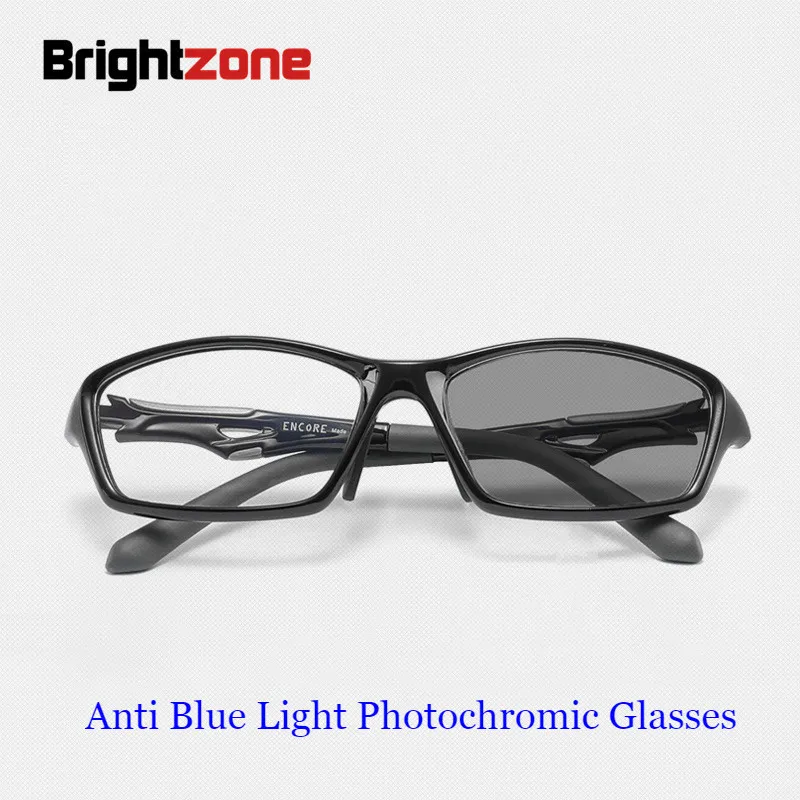 

Brightzone Indoor And Outdoor Sports TR-90 Blue Light Blocking Computer Gaming Glasses Photochromic Sunglasses Spectacle Frame