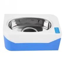 Мини Ультра звуковой очиститель с цифровым таймером для часов, очков, ювелирных колец, монет, бытовой чистящей машины 35 Вт 400 мл